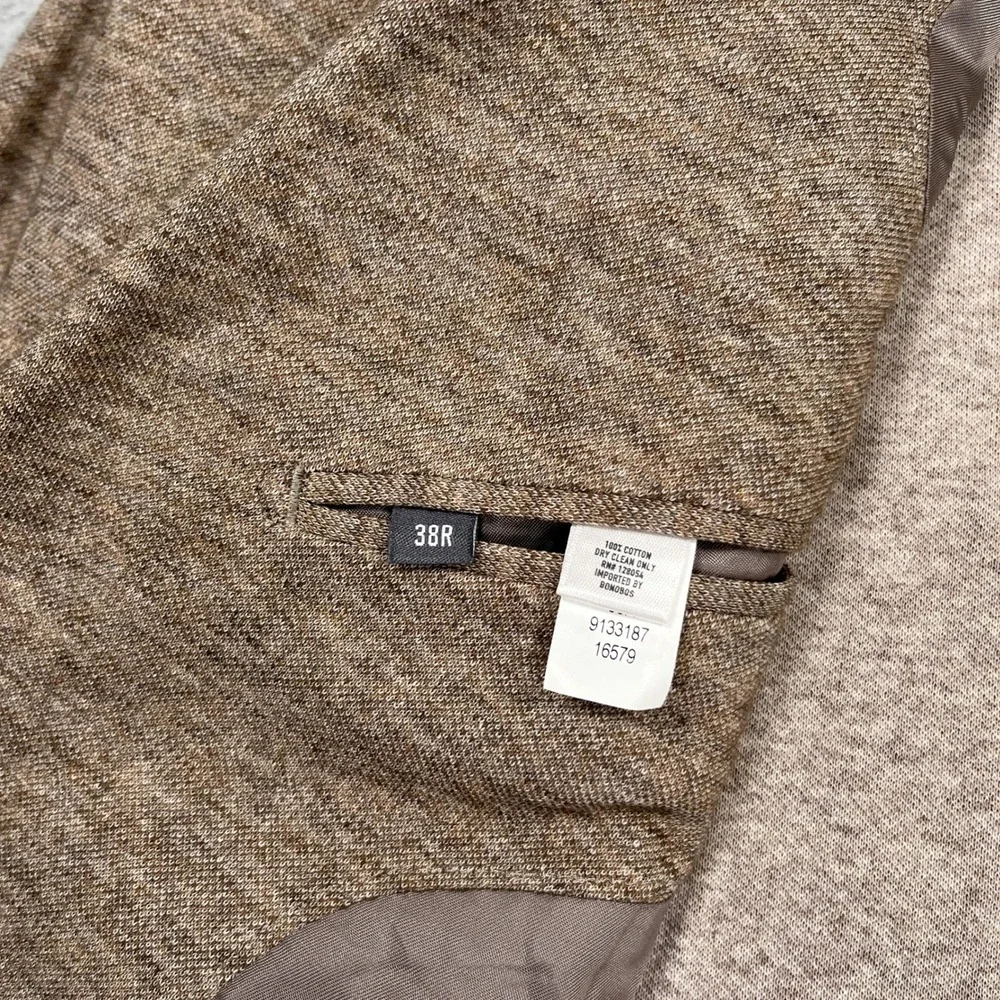 Bonobos Jetsetter Knit Blazer Mens 38R Oatmeal Slim Fit Lanificio Fortex Sport
